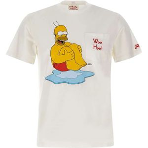 MC2 Saint Barth, Heren, Tops, Wit, Maat: 2XL