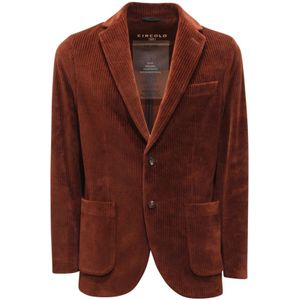 Circolo 1901, Heren, Jassen, Bruin, Maat: S Velours,