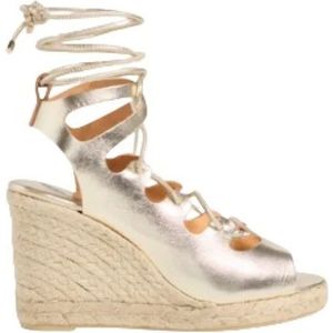 Castañer, Dames, Schoenen, Beige, Maat: 37 EU Leer,