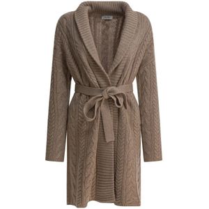 Max Mara, Dames, Jurken, Bruin, Maat: S Wol,