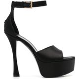 Givenchy - Platform Sandal - Zwart - Dames - Hoge Hak - Plateauzool