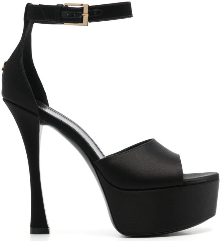 Givenchy - Platform Sandal - Zwart - Dames - Hoge Hak - Plateauzool