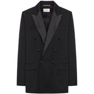 Saint Laurent, Dames, Jassen, Zwart, Maat: L