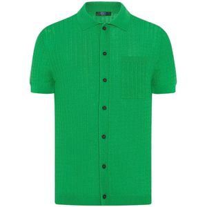 Kiton, Heren, Overhemden, Groen, Maat: S Zijde,