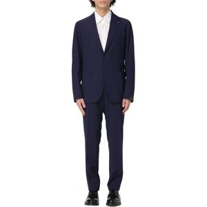 Tagliatore, Heren, Pakken, Blauw, Maat: M