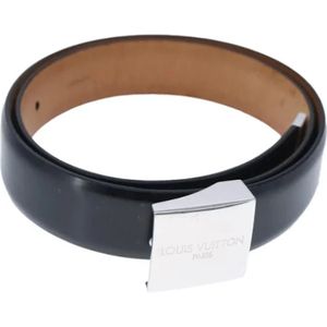 Louis Vuitton Vintage, Dames, Pre-owned, Zwart, Maat: ONE Size Leer,