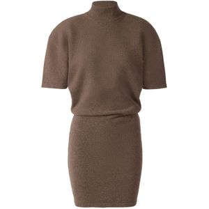 Jacquemus, Dames, Jurken, Bruin, Maat: S Wol,