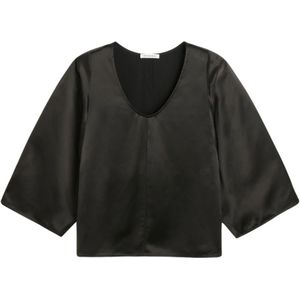 By Malene Birger, Dames, Blouses & Shirts, Zwart, Maat: S Poliester,