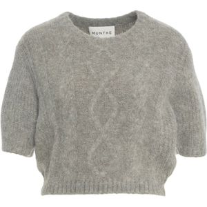 Munthe, Dames, Truien, Grijs, Maat: 2XS Acryl,