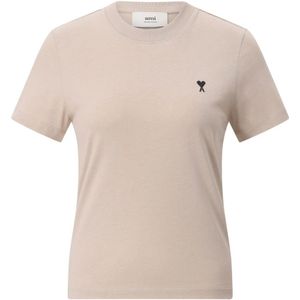 Ami Paris, Dames, Tops, Bruin, Maat: XS Katoen,