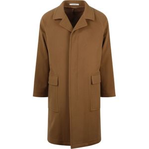 Tagliatore, Heren, Mantels, Bruin, Maat: 2XL Wol,