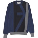 John Richmond, Heren, Truien, Blauw, Maat: L Katoen,