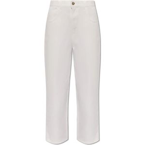 Moncler, Dames, Jeans, Wit, Maat: 2XS Katoen,