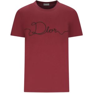 Dior, Heren, Tops, Rood, Maat: M