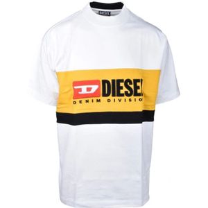 Diesel, Heren, Tops, Wit, Maat: S Katoen,