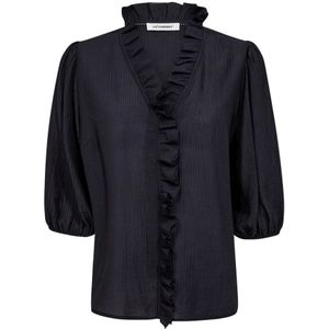 Co'Couture, Dames, Blouses & Shirts, Blauw, Maat: XS