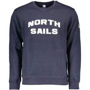 North Sails, Heren, Sweatshirts & Hoodies, Blauw, Maat: XL Katoen,