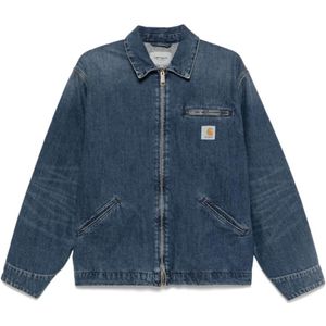 Carhartt Wip - Denim Jas - Blauw - 100% Katoen