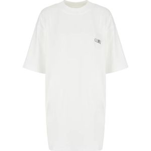 MM6 Maison Margiela, Dames, Tops, Wit, Maat: 2XS Katoen,