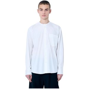 MM6 Maison Margiela, Heren, Overhemden, Wit, Maat: S Katoen,
