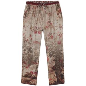 Pierre-Louis Mascia, Dames, Broeken, Veelkleurig, Maat: S Zijde,