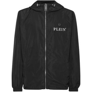 Philipp Plein, Heren, Jassen, Zwart, Maat: 2XL Nylon,