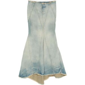 Off White, Dames, Rokken, Blauw, Maat: M Katoen,