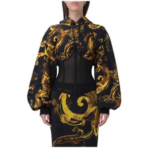 Versace Jeans Couture - Barok Print Mini Jurk met Corset - Zwart - Dames