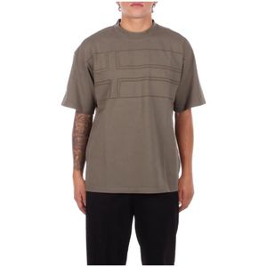 Napapijri, Heren, Tops, Groen, Maat: S Katoen,