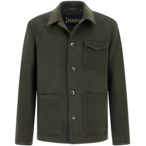 Herno - Groene Jas - Heren - Wol