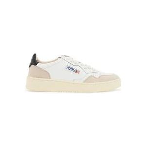 Autry Leren Medalist Lage Sneakers , Beige , Dames , Maat: 37 EU