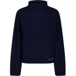 A.p.c., Dames, Truien, Blauw, Maat: XS Wol,