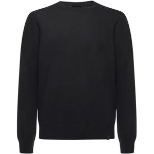 Fay, Heren, Truien, Zwart, Maat: L Wol,