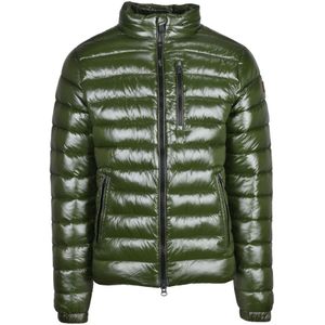 Save The Duck, Heren, Jassen, Groen, Maat: M Nylon,