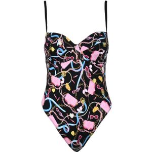 Chiara Ferragni Collection, Dames, Badkleding, Veelkleurig, Maat: XL Katoen,