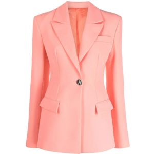 The Attico, Dames, Jassen, Roze, Maat: 2XS Katoen,