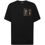 Plein Sport, Heren, Tops, Zwart, Maat: XS Katoen,