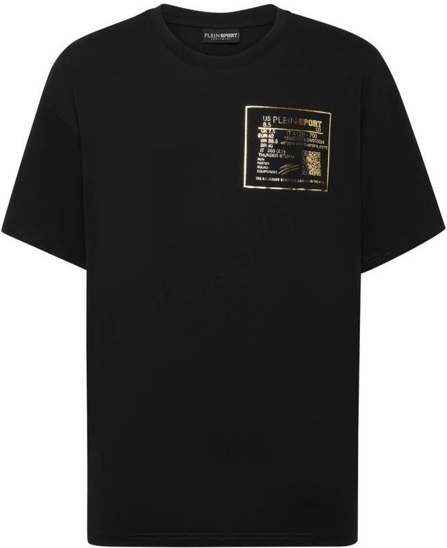 Plein Sport, Heren, Tops, Zwart, Maat: XS Katoen,