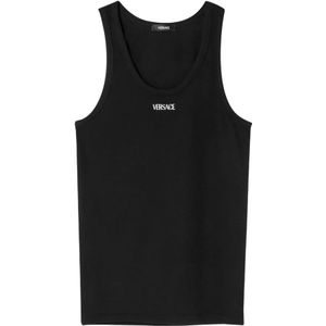 Versace - Tops - Zwart - Mouwloos - Ondergoed