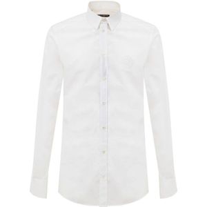 Dolce & Gabbana, Heren, Overhemden, Wit, Maat: M Katoen,