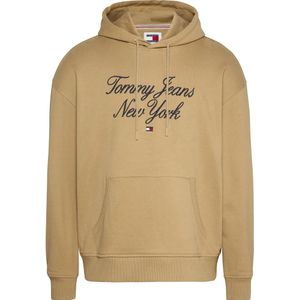 Tommy Jeans, Heren, Sweatshirts & Hoodies, Beige, Maat: S Katoen,