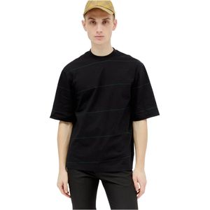 Burberry, Heren, Tops, Zwart, Maat: M Katoen,