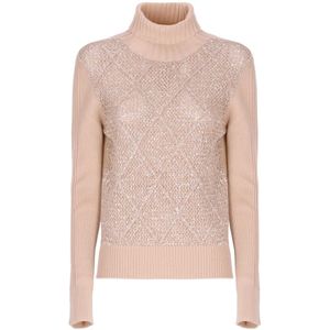 D.Exterior, Dames, Truien, Roze, Maat: L Wol,