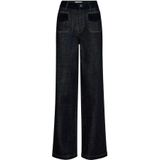 MOS Mosh, Dames, Jeans, Blauw, Maat: W29 Katoen,
