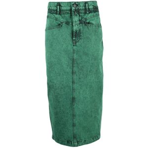 Essentiel Antwerp, Dames, Rokken, Groen, Maat: XL Denim,