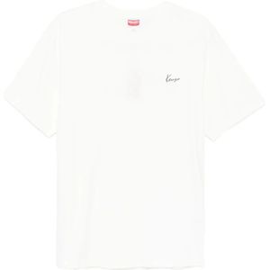 Kenzo, Heren, Tops, Wit, Maat: S