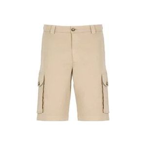 Woolrich Beige Cargo Bermuda Shorts , Beige , Heren , Maat: W34