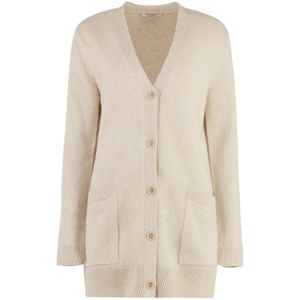 Max Mara, Dames, Truien, Beige, Maat: XS Wol,