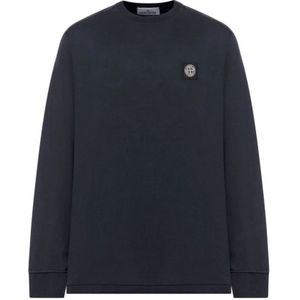 Stone Island, Heren, Tops, Blauw, Maat: XL Katoen,