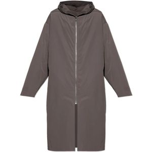 Rick Owens, Heren, Mantels, Grijs, Maat: M Nylon,